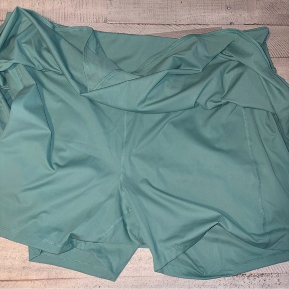 Old Navy Womens Extra High-Waisted PowerSoft Pleated Sage Green Skort Size 4X - Picture 7 of 13